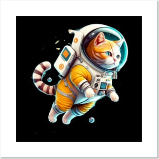 ap lang space cat - astronaut cat Posters and Art